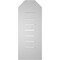 Ekena Millwork Octagonal Top Surface Mount PVC Gable Vent: Functional, w/ 3-1/2"W x 1"P Standard Frame, 12"W x 30"H GVPOT12X3001SF - alternate 2